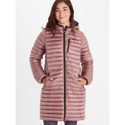 Marmot Long Avant Jackets - Womens Down Jacket Pink CA4571203 Canada